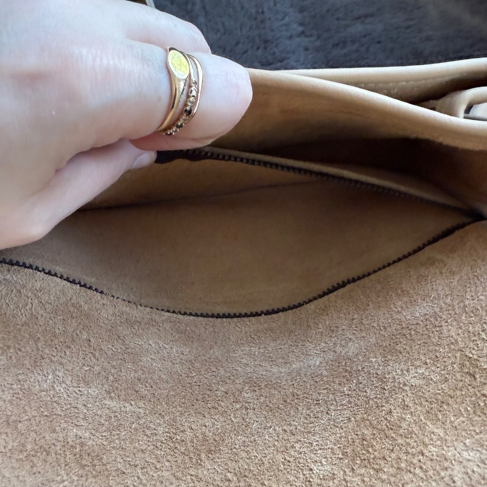 Vintage Coach 9850 Compartment Bag mystery color - Stone? - READ - Picture 14 of 16